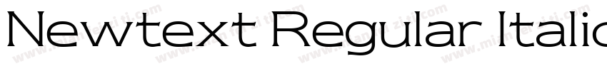 Newtext Regular Italic BT字体转换